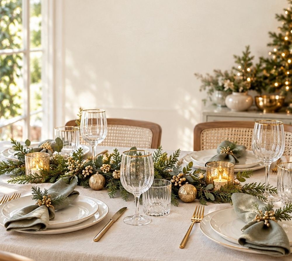 Decoração da Mesa de Natal